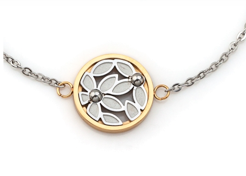 Pulseira Flowers em Aço