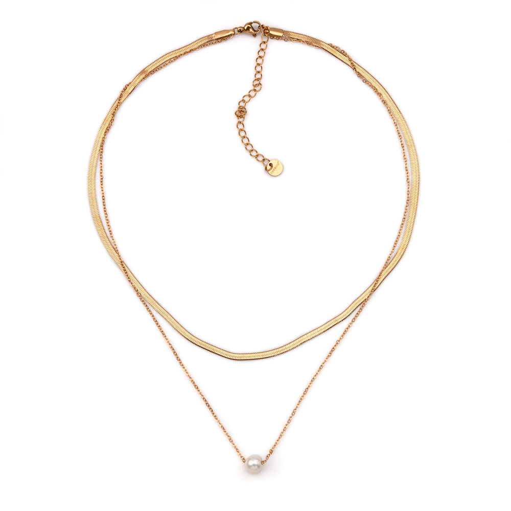 Colar OnePearl em Aço