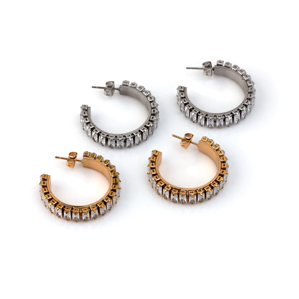 Argola Lady #3 em Aço