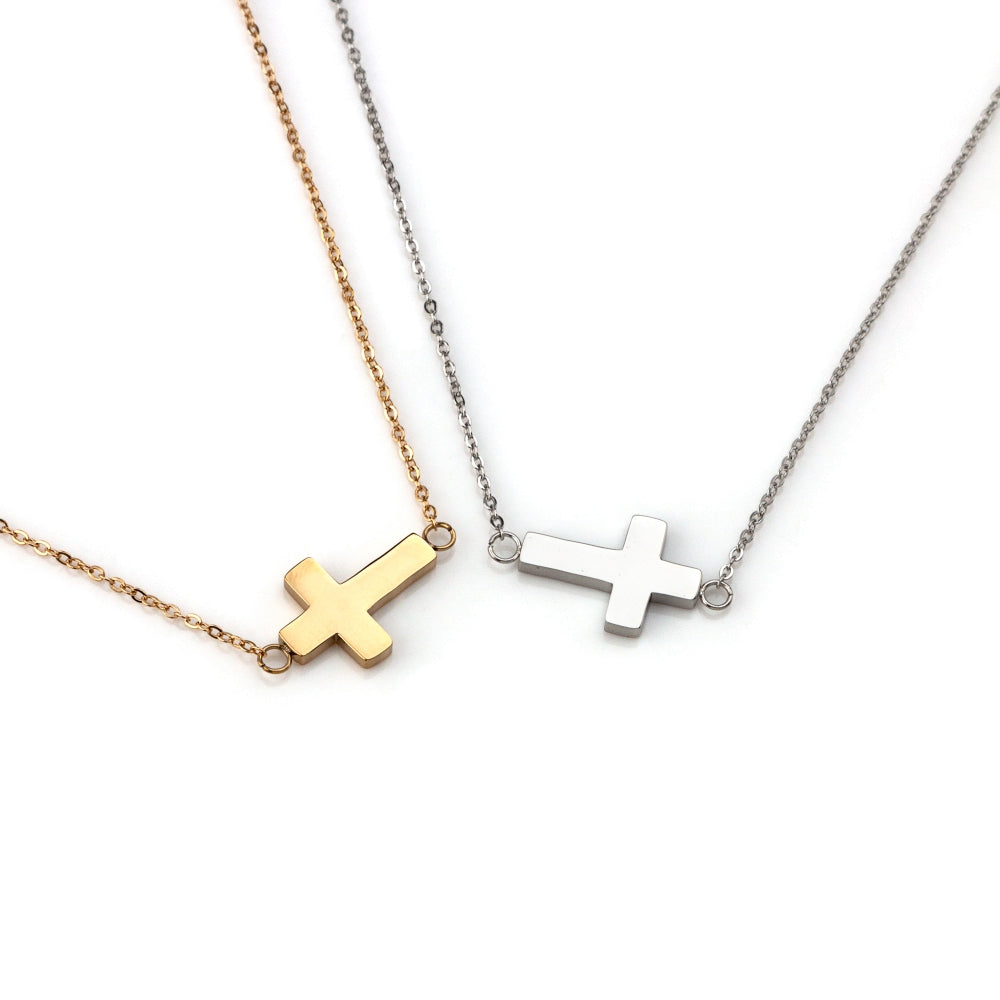 Colar Cross #4 em Aço