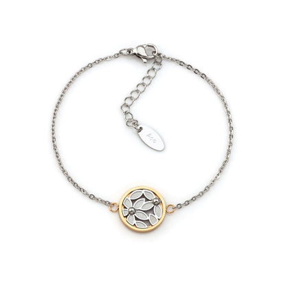 Pulseira Flowers em Aço