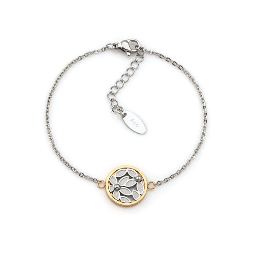 Pulseira Flowers em Aço
