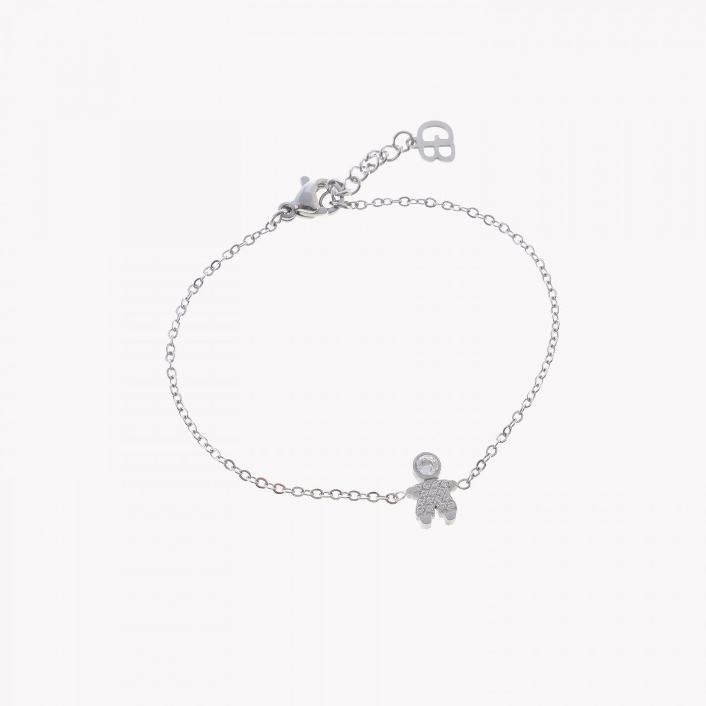 pulseira rapaz aço prateado