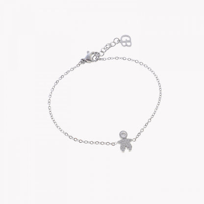 pulseira rapaz aço prateado