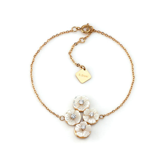 Pulseira 4Flower em Aço