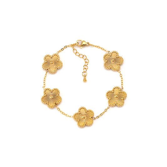 Pulseira Flowers #2 em Aço