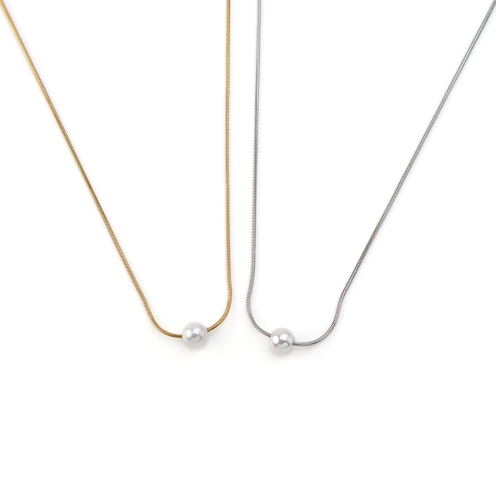 Colar Pearl em Aço