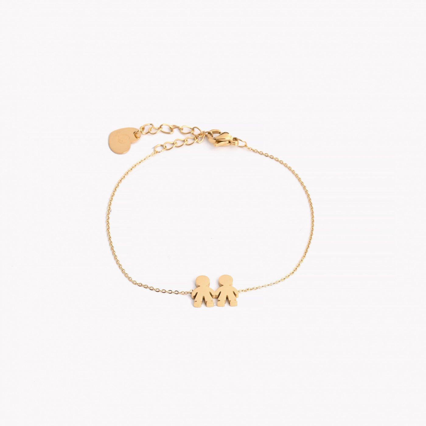pulseira meninos aço dourado