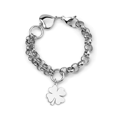 Pulseira Brave #Clover em Aço