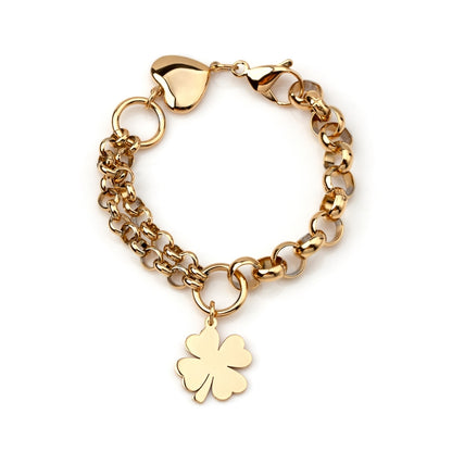Pulseira Brave #Clover em Aço