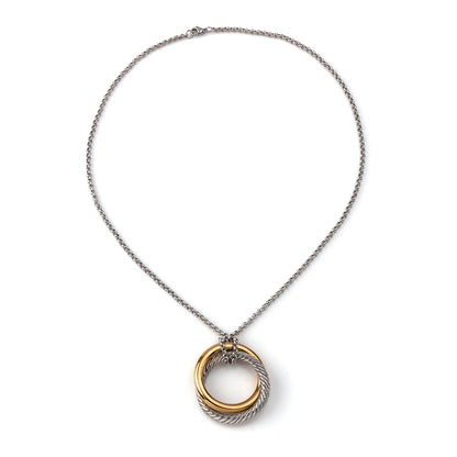 colar em aço inoxidável em dourado ou prateado