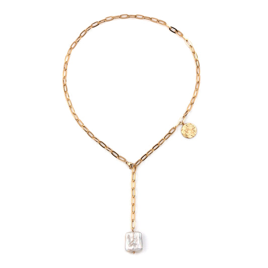 colar em aço inoxidável em dourado ou prateado
