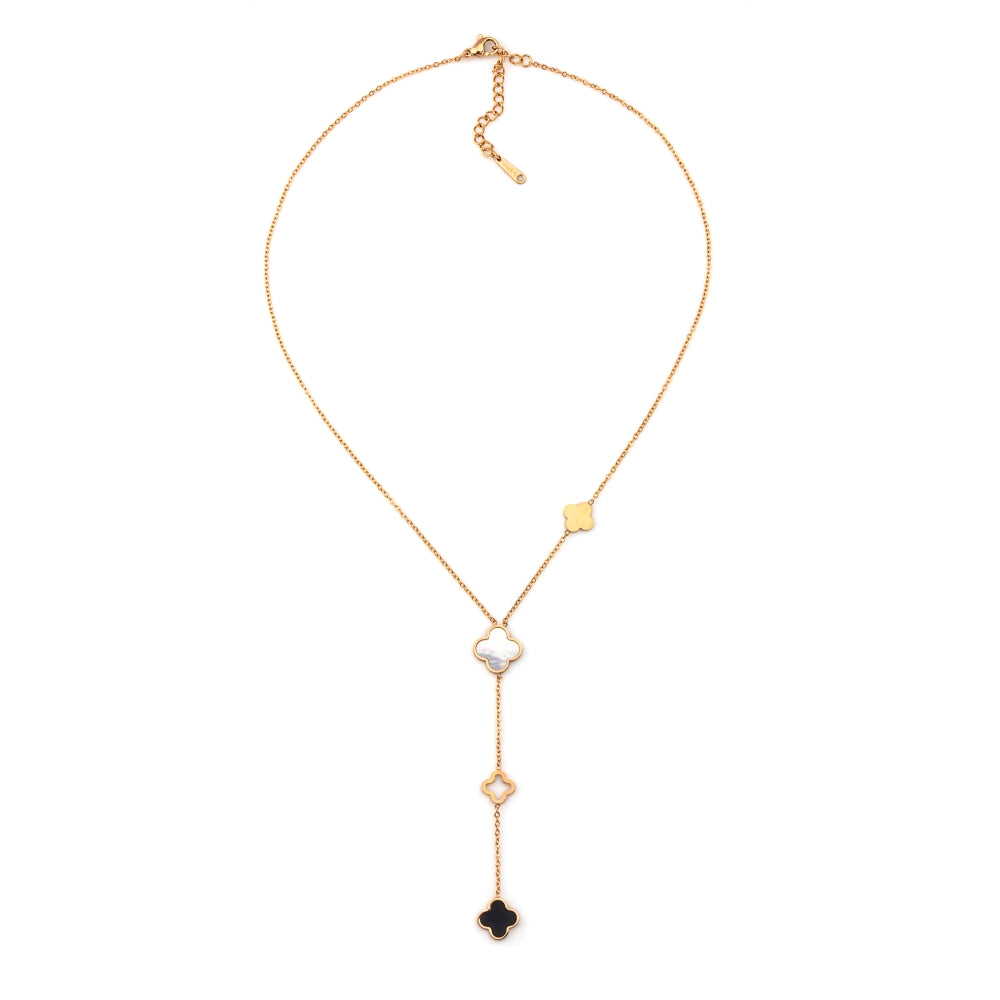 colar em aço inoxidável em dourado ou prateado