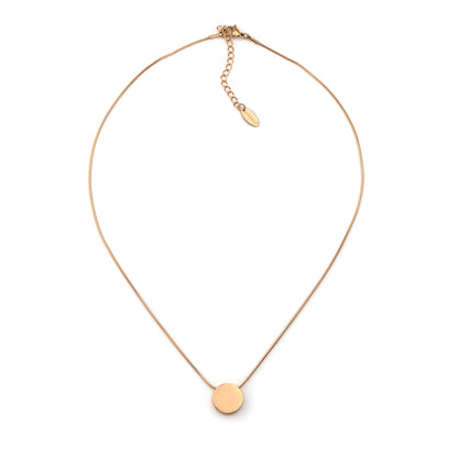 colar em aço inoxidável em dourado ou prateado