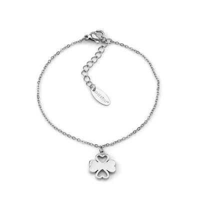 pulseira em aço inoxidável em dourado ou prateado