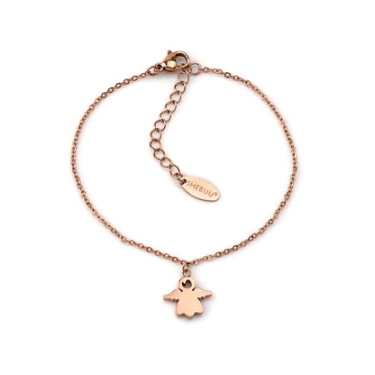 pulseira em aço inoxidável em dourado ou prateado