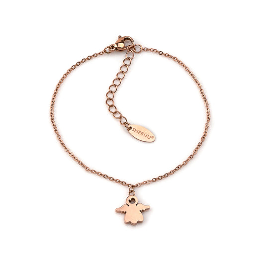 pulseira em aço inoxidável em dourado ou prateado