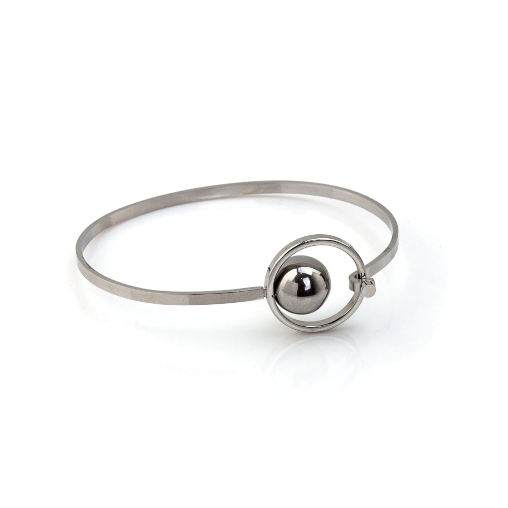 pulseira em aço inoxidável em dourado ou prateado