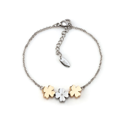 Pulseira 3Clover em Aço