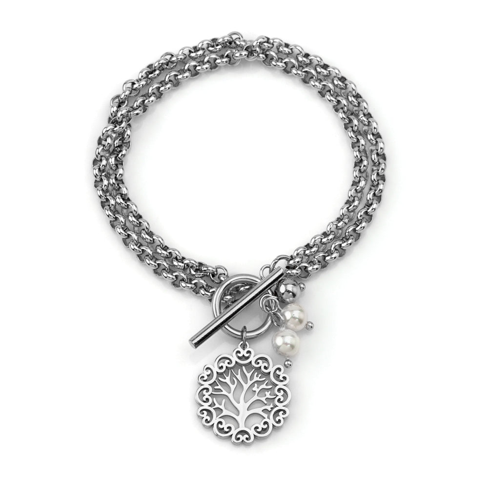 pulseira em aço inoxidável joia jewerly