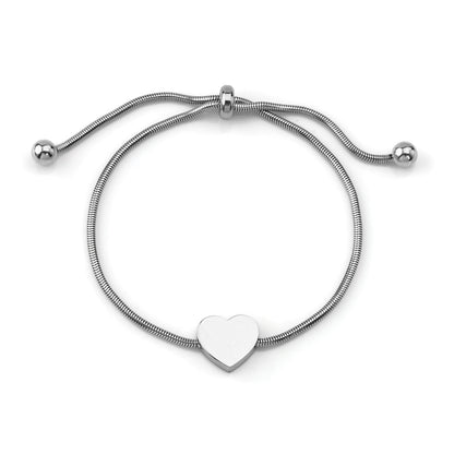 Pulseira Lady #Heart em Aço